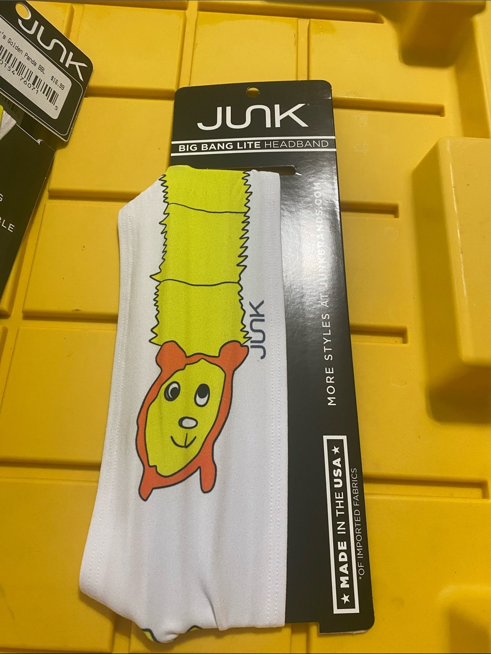 JUNK Big Bang Lite White & Lime Cartoon Headband